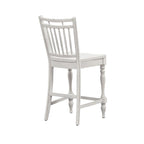 Ensemble de table de rassemblement Magnolia Manor Antique White Weathered Bark Opt 5 pièces