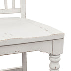 Ensemble de table de rassemblement Magnolia Manor Antique White Weathered Bark Opt 5 pièces