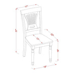 East West Furniture Ensemble de salle à manger 5 pièces comprenant une table de salle à manger ronde et 4 chaises de cuisine, marron clair (options de siège)