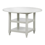 Table à manger ronde blanche style cottage simple