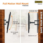 Support mural TV articulé ProMounts - 24-60