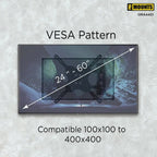 Support mural TV articulé ProMounts - 24-60