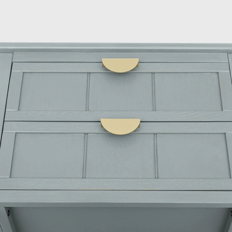 Table de chevet à 2 tiroirs