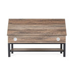 Banc d'entrée de ferme avec couvercle à charnière et rangement