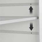 Table d'appoint Moasis LED avec étagère et tiroir, avec station de charge et prise de courant