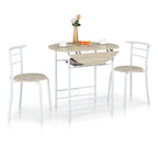 Table de salle à manger abattante de 80 cm pour petit espace, ensemble table de cuisine pour 2 personnes