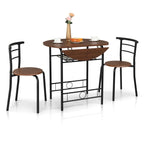 Table de salle à manger abattante de 80 cm pour petit espace, ensemble table de cuisine pour 2 personnes