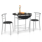 Table de salle à manger abattante de 80 cm pour petit espace, ensemble table de cuisine pour 2 personnes