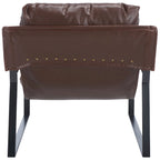 SAFAVIEH Elinor Fauteuil d'appoint avec surmatelas (entièrement assemblé) - 31 po L x 35 po P x 33 po H - 31Lx35Px33H