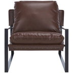 SAFAVIEH Elinor Fauteuil d'appoint avec surmatelas (entièrement assemblé) - 31 po L x 35 po P x 33 po H - 31Lx35Px33H