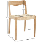 SAFAVIEH Betsey Wicker Chaise de salle à manger 31 po - 21 L x 18 P x 31 H - 20Lx18Px31H