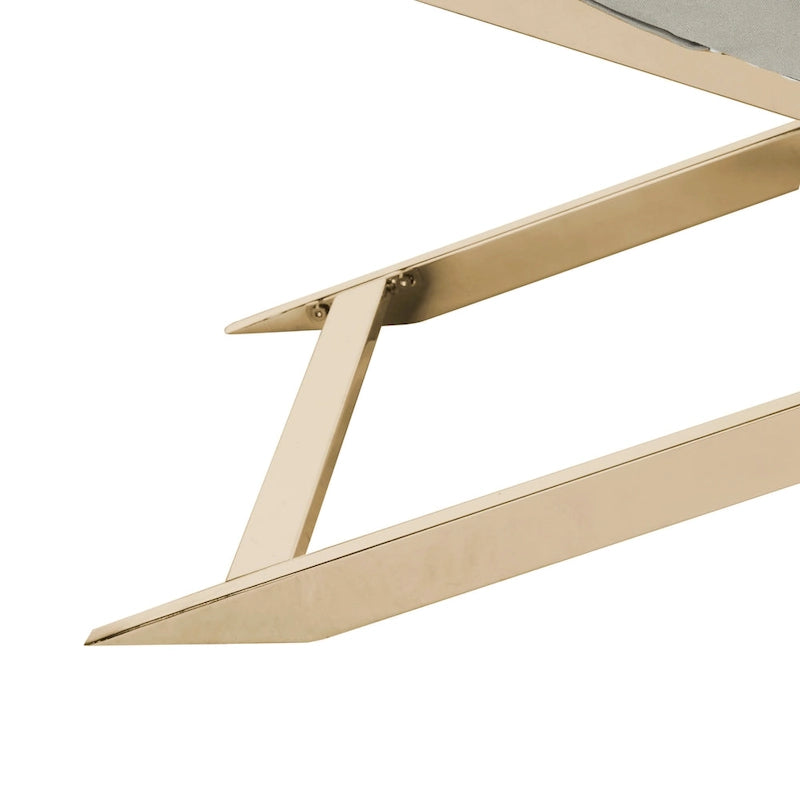SAFAVIEH Cheri Chaise longue avec oreiller rond - 65Lx23Px33H