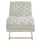 SAFAVIEH Cheri Chaise longue avec oreiller rond - 65Lx23Px33H