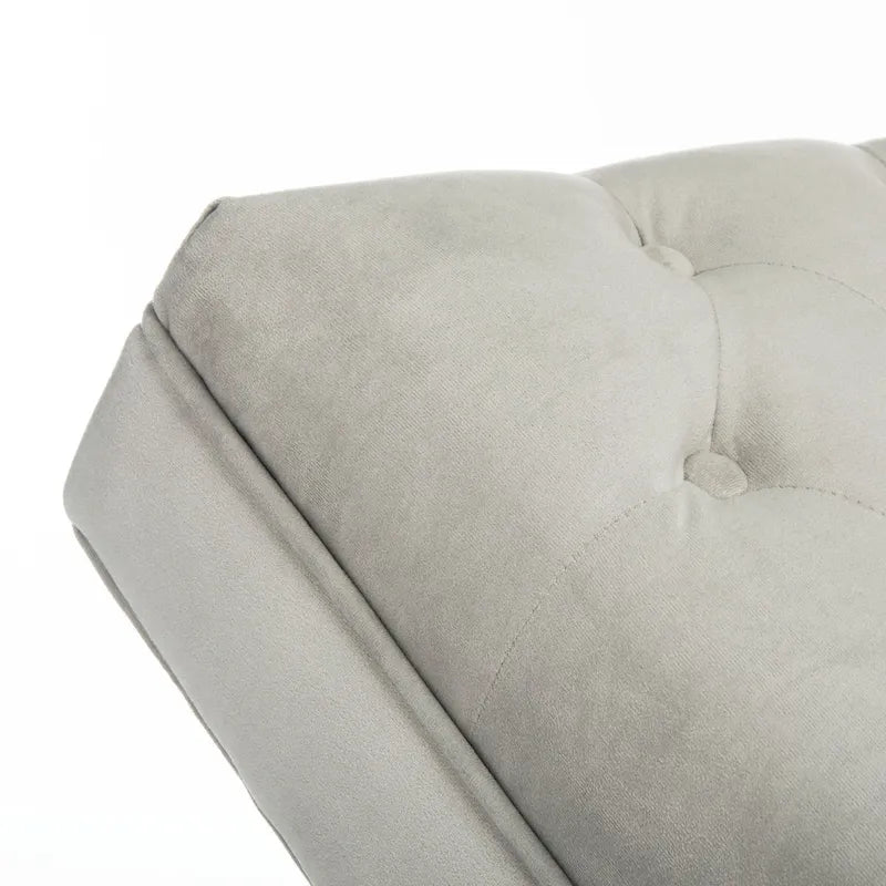 SAFAVIEH Cheri Chaise longue avec oreiller rond - 65Lx23Px33H