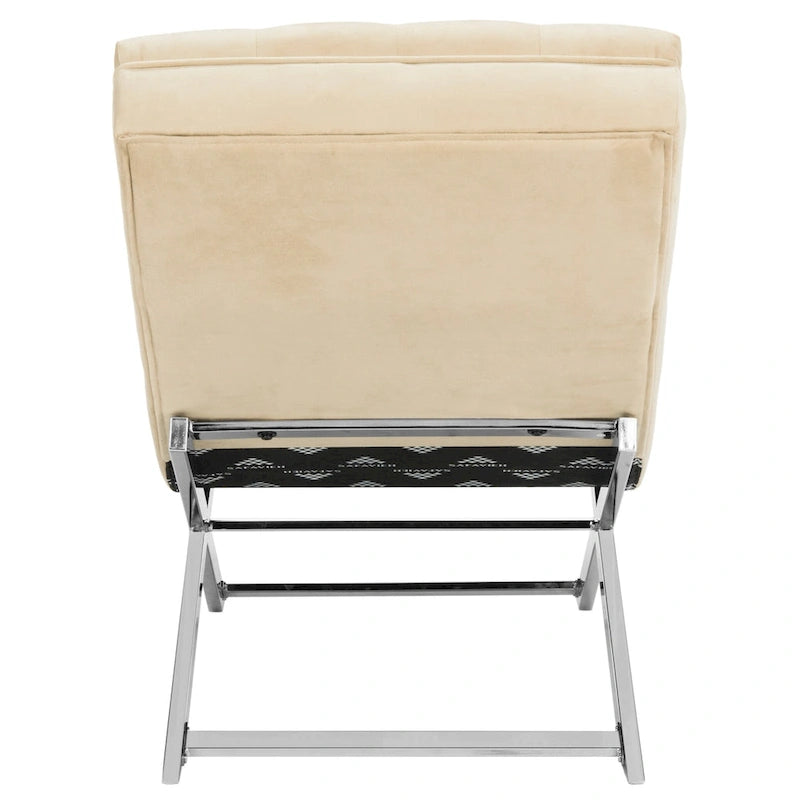 SAFAVIEH Cheri Chaise longue avec oreiller rond - 65Lx23Px33H