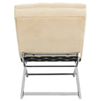 SAFAVIEH Cheri Chaise longue avec oreiller rond - 65Lx23Px33H