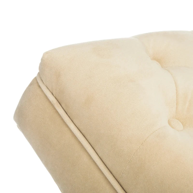 SAFAVIEH Cheri Chaise longue avec oreiller rond - 65Lx23Px33H
