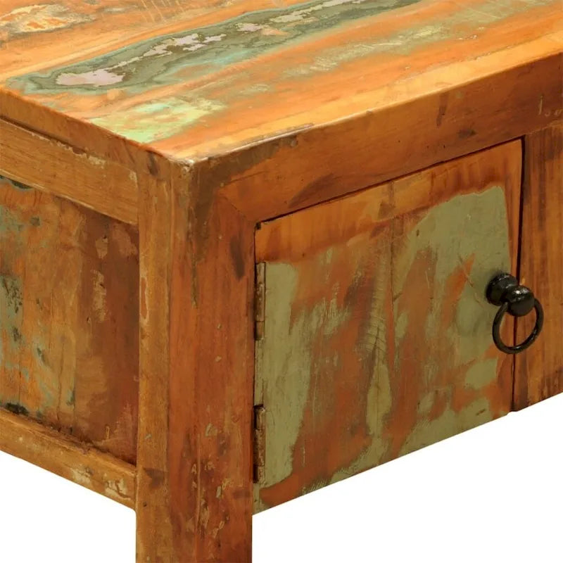 Meuble TV vidaXL avec 2 portes en bois de récupération Vintage