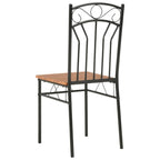 vidaXL Chaises de salle à manger 2 pcs MDF marron