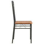vidaXL Chaises de salle à manger 2 pcs MDF marron