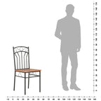 vidaXL Chaises de salle à manger 2 pcs MDF marron