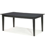 Table à manger extensible peu encombrante 48-66 pouces en finition bois noir ébène - 48-66L x 36W x 30H po.