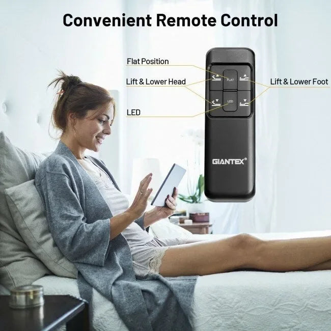 Sommier réglable Queen Size avec réglage de la tête et des pieds