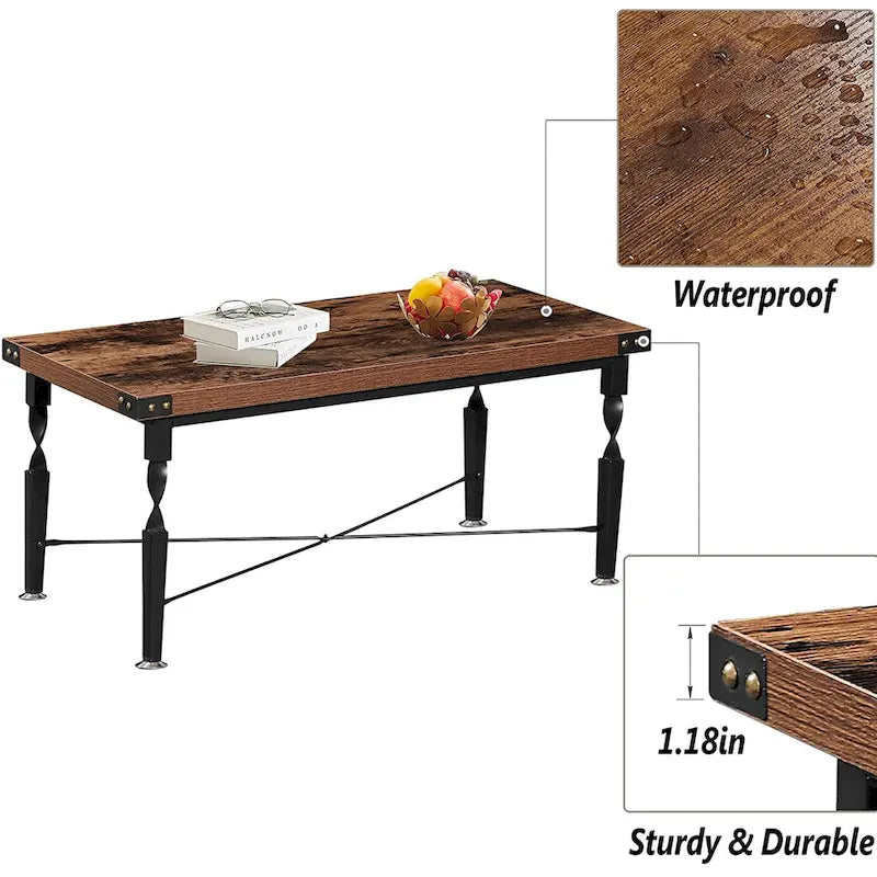 Tables de chevet Taomika, table basse, ensembles de tables basses modernes, marron rustique, lot de 1/2/3