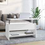 vidaXL Table Basse Relevable Table d'appoint Table d'appoint pour Canapé Bois d'ingénierie - 80 x 50 x 42,5 cm