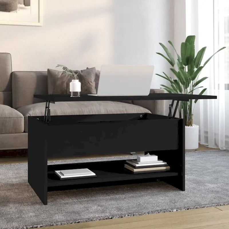 vidaXL Table Basse Relevable Table d'appoint Table d'appoint pour Canapé Bois d'ingénierie - 80 x 50 x 42,5 cm