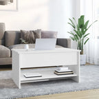 vidaXL Table Basse Relevable Table d'appoint Table d'appoint pour Canapé Bois d'ingénierie - 80 x 50 x 42,5 cm