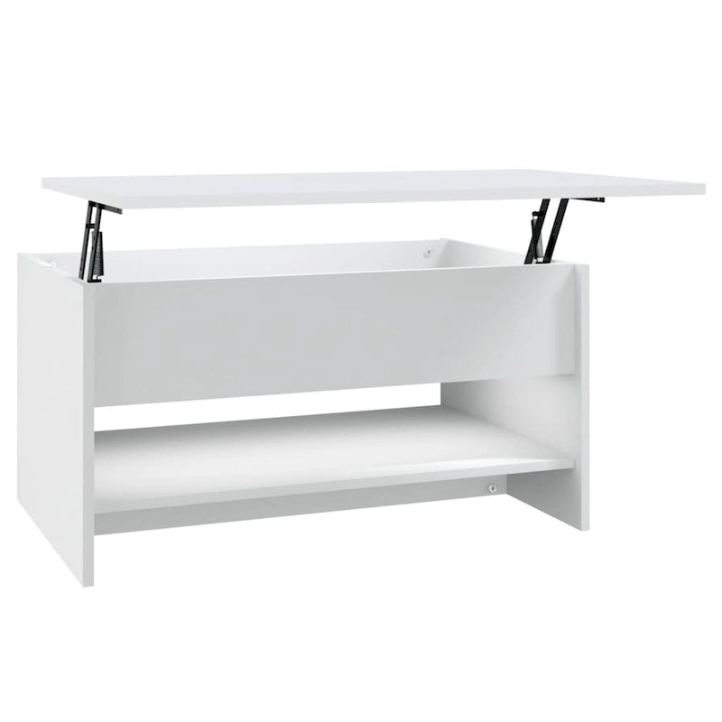 vidaXL Table Basse Relevable Table d'appoint Table d'appoint pour Canapé Bois d'ingénierie - 80 x 50 x 42,5 cm