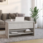 vidaXL Table Basse Relevable Table d'appoint Table d'appoint pour Canapé Bois d'ingénierie - 80 x 50 x 42,5 cm