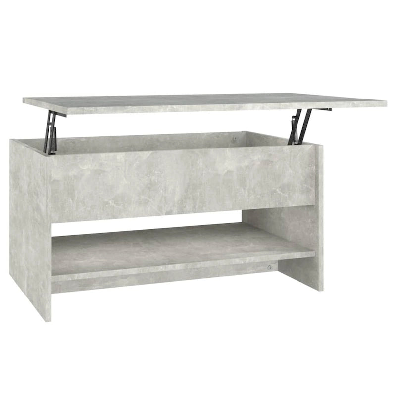 vidaXL Table Basse Relevable Table d'appoint Table d'appoint pour Canapé Bois d'ingénierie - 80 x 50 x 42,5 cm