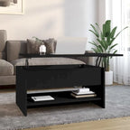 vidaXL Table Basse Relevable Table d'appoint Table d'appoint pour Canapé Bois d'ingénierie - 80 x 50 x 42,5 cm