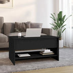 vidaXL Table Basse Relevable Table d'appoint Table d'appoint pour Canapé Bois d'ingénierie - 80 x 50 x 42,5 cm