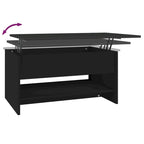 vidaXL Table Basse Relevable Table d'appoint Table d'appoint pour Canapé Bois d'ingénierie - 80 x 50 x 42,5 cm