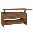 vidaXL Table Basse Relevable Table d'appoint Table d'appoint pour Canapé Bois d'ingénierie - 80 x 50 x 42,5 cm