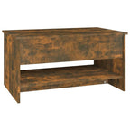 vidaXL Table Basse Relevable Table d'appoint Table d'appoint pour Canapé Bois d'ingénierie - 80 x 50 x 42,5 cm