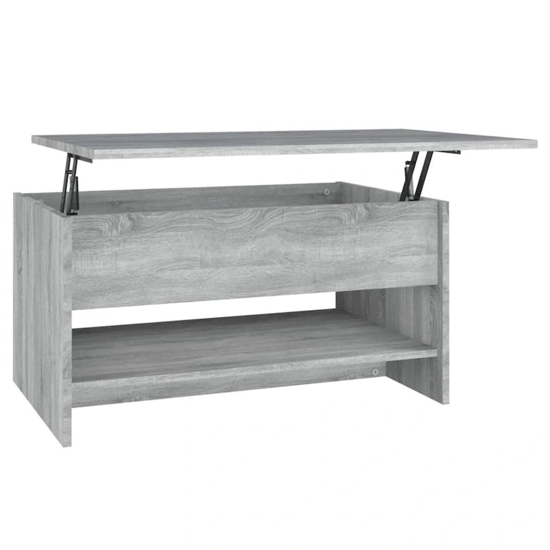 vidaXL Table Basse Relevable Table d'appoint Table d'appoint pour Canapé Bois d'ingénierie - 80 x 50 x 42,5 cm