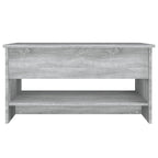 vidaXL Table Basse Relevable Table d'appoint Table d'appoint pour Canapé Bois d'ingénierie - 80 x 50 x 42,5 cm