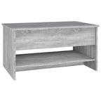 vidaXL Table Basse Relevable Table d'appoint Table d'appoint pour Canapé Bois d'ingénierie - 80 x 50 x 42,5 cm