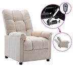 Fauteuil inclinable vidaXL, fauteuil inclinable de loisirs confortable pour home cinéma, en tissu - 29,1 x 38,9 x 40,1