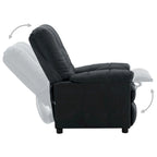 Fauteuil inclinable vidaXL, fauteuil inclinable de loisirs confortable pour home cinéma, en tissu - 29,1 x 38,9 x 40,1