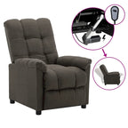 Fauteuil inclinable vidaXL, fauteuil inclinable de loisirs confortable pour home cinéma, en tissu - 29,1 x 38,9 x 40,1