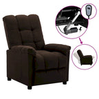Fauteuil inclinable vidaXL, fauteuil inclinable de loisirs confortable pour home cinéma, en tissu - 29,1 x 38,9 x 40,1