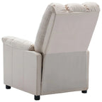 Fauteuil inclinable vidaXL, fauteuil inclinable de loisirs confortable pour home cinéma, en tissu - 29,1 x 38,9 x 40,1