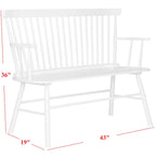 Banquette SAFAVIEH Gracija Spindleback - 48 x 22,4 x 36 - 48L x 22P x 36H
