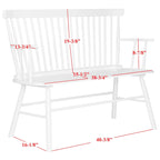 Banquette SAFAVIEH Gracija Spindleback - 48 x 22,4 x 36 - 48L x 22P x 36H