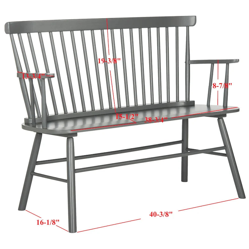 Banquette SAFAVIEH Gracija Spindleback - 48 x 22,4 x 36 - 48L x 22P x 36H